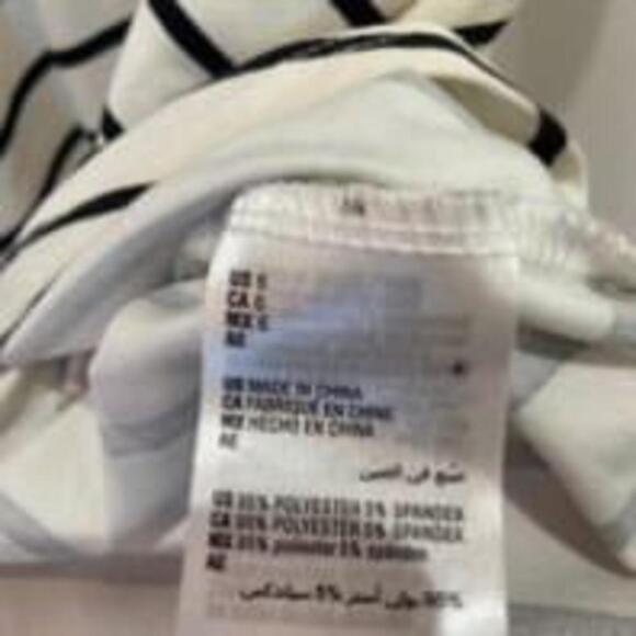 Epic Threads Striped Heart Dress Girl's Size 6 Off White Black - Picture 4 of 6